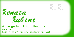 renata rubint business card